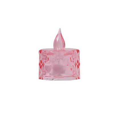 LED dijital mum ışığı gül çayı mumu şeffaf kristal gece lambası evlilik teklifi atmosfer ışığı LED dijital mum - 6