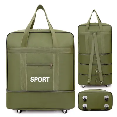 Foldable travel luggage with wheels, 158L capacity - 9