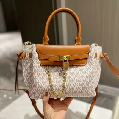 M Leather Shoulder Bag Multicolor Print Women's Crossbody Bag - 12