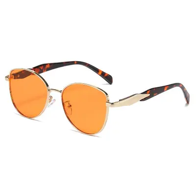 Men's Metal Sunglasses, UV Protection Cat-Eye Style, Multicolor - 4