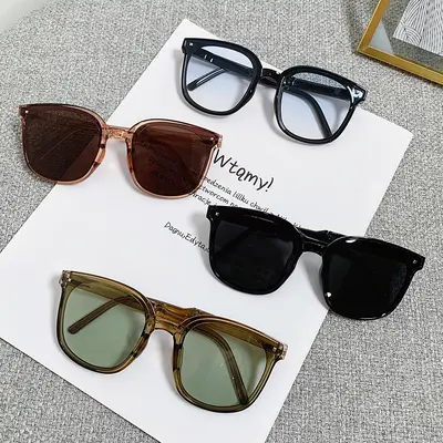 Mi Ding Folding Sunglasses Fashion Retro Ultra-Light UV Protection Polarized Sunglasses Outdoor Trending Style - 4