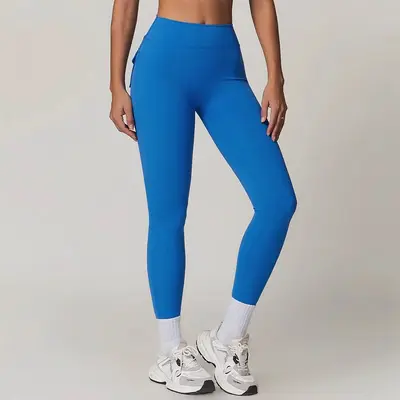 Cepli şeftali yoga pantolonu, yüksek bel kaldırıcı, hızlı kuruyan