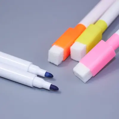 Abwischbare bunte Whiteboard-Marker mit Pinselspitze