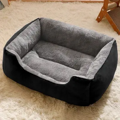 Kedi ve köpek yatakları, küçük ve orta boy köpekler için kışın sıcak tutan yataklar, Teddy köpek yatakları, evcil hayvan yatakları, köpek minderleri, dört mevsim evcil hayvan yatakları. - 7