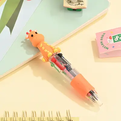 Tierfigur-Mini-Kugelschreiber, Vierfarbig, Druckmechanik - 9