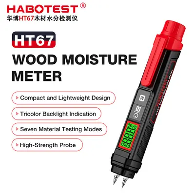 HABOTEST HT67 Wood Moisture Meter for Wood and Drywall