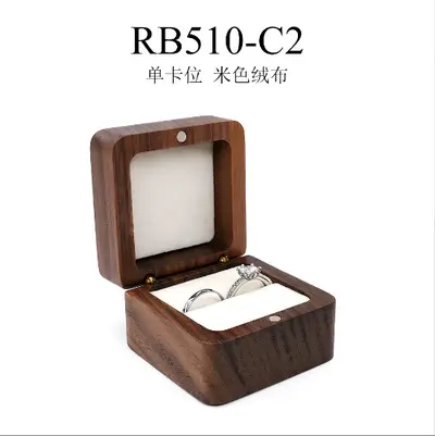Angebot Holz Schmuckkasten klein tragbar Reise Ring Ohrringe Ohrringe Halskette Mini Schmuck Aufbewahrungsbox - 8