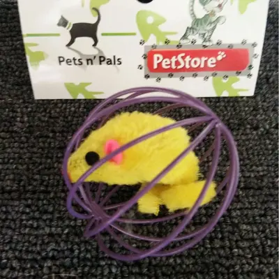 Katzenspielzeug-Set mit Plastikbällen und Kauspielzeug