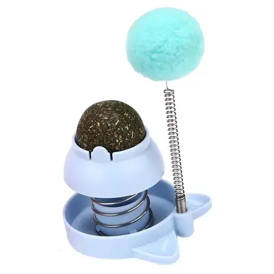 Catnip Ball, Spring Wobbling Cat Toy - 6