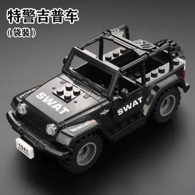 Yapı Taşı Oyuncak Hummer Askeri Zırhlı Araç, Erkek Çocuk Eğitici Hediye - 12