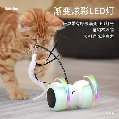 Remote Control Electric Cat Toy, Smart Balance Car, Feather - 4