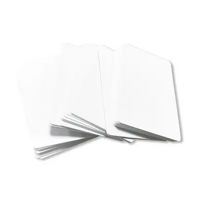 Bedruckbare PVC-Leerkarte, Weiße Ausweiskarte mit Doppelloch