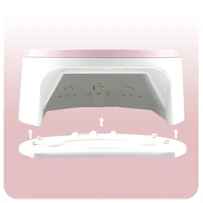 Shoufeng M2 Nagellampe 135W, 45 LEDs, Rotlicht UV-Trockner - 4