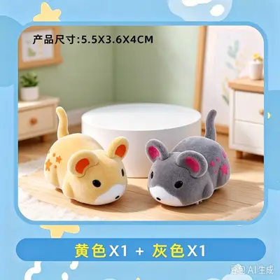 Realistic Electric Hamster Cat Toy, Self-Play Interactive - 11