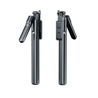Neues Bluetooth-Selfie-Stick mit Telefonhalter, verlängerbar auf 1,7 m, tragbarer Stativständer für Live-Streaming, integrierter Ständer - 11