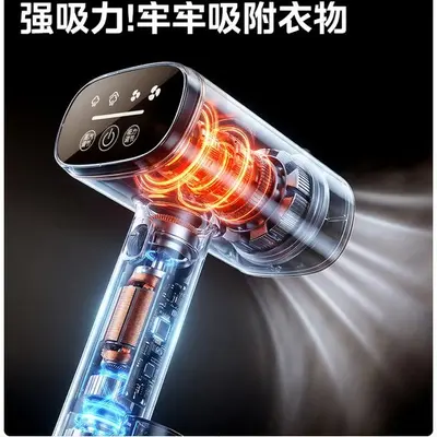 美的手持挂烫机家用吸烫机小型蒸汽电熨斗吸附式熨烫机YBD15XT铝