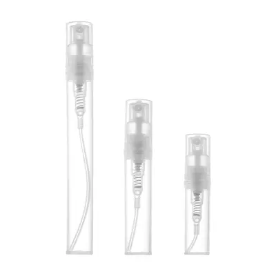 Üreticinin stokta bulunan 2ML 3ML 4ML 5ML çıtçıtlı parfüm kalemi parfüm şişesi plastik sprey şişesi tekrar doldurulabilir şişe deneme paketi.