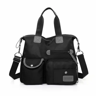 Large women's bag 2026 new model, high capacity, multi-pocket, handbag and shoulder bag, stylish and casual reinforced Oxford fabric travel bag. - 10