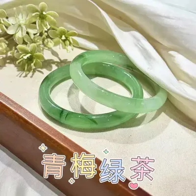 Authentisches Simultan-Tianshan grünes Schnee-Jade Blumen-Armband für Damen, chinesischer Stil, elegant und vielseitig. - 13