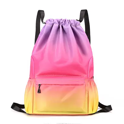 Drawstring Sports Backpack with Printable Logo for Gym and Basketball - 8