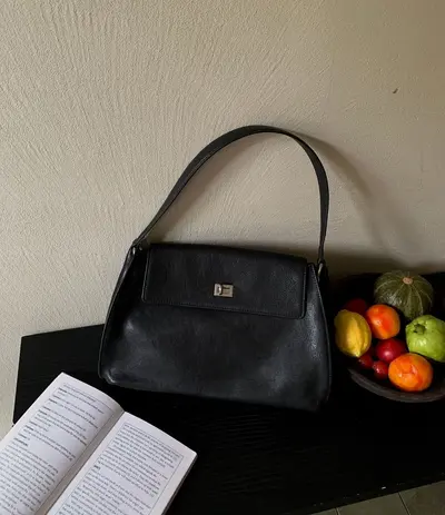Bitkisel Tabaklı Deri Postacı Çantası, Kadın Retro Tek Omuz Çanta - 8