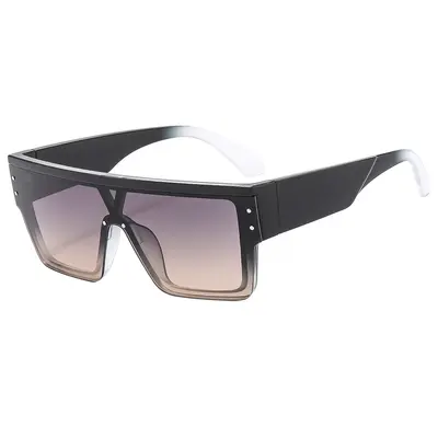 Large Frame UV-Protection Sunglasses, European-American Style - 3