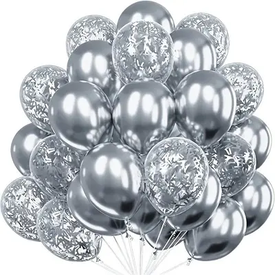 12 Inch Gold Long Sequin Confetti Balloon Set for Birthday Party - 8