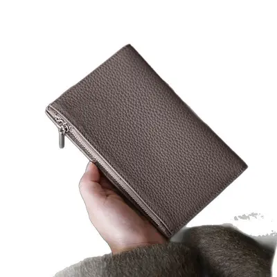 Women's passport bag, zipper, ultra-slim, large capacity - 6