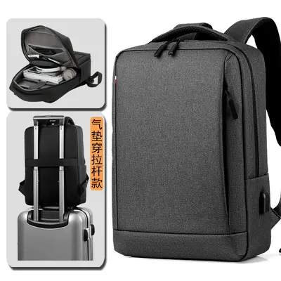 Cross-border business backpack men's premium daily waterproof computer backpack men's student school bag large capacity customization - 10