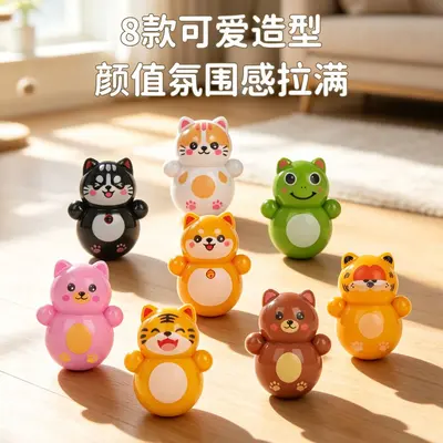 Cartoon Roly-Poly Cat Toy, Scratch-Resistant and Bite-Resistant - 5