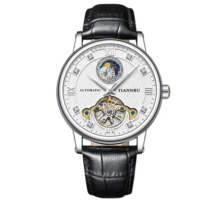 Men's Tourbillon Mechanical Watch, Fully Automatic, Waterproof, Luminous - 13