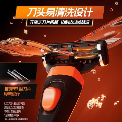 Double-Layer Manual Razor, Purifying Blade, Model 205