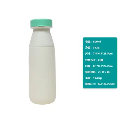 Paslanmaz çelik çift içecekli süt şişesi, 1 litre büyük kapasiteli termos - 11