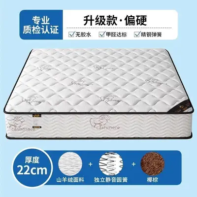 Economy Silent Spring Latex Mattress, 20 cm Thick, Coconut Palm Layer - 13