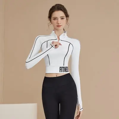 Yoga üstü ceket, uzun kollu, slim fit - 3