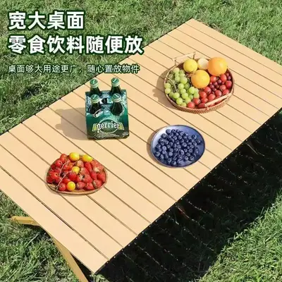 Açık katlanır masa yumurta rulo masa kamp barbekü ev yemek masası taşınabilir masa ultra hafif depolama durak masası