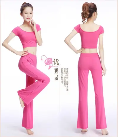 Women's Black Cotton Applique Flared Dance Pants - 11
