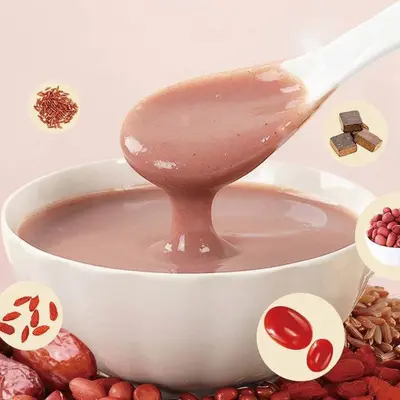 Five Red Powder Soup with Red Date, Red Bean and Goji Berry, Instant Whole Grain Mix - 3