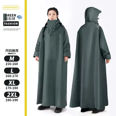 Electric vehicle raincoat with sleeves, thickened - 12