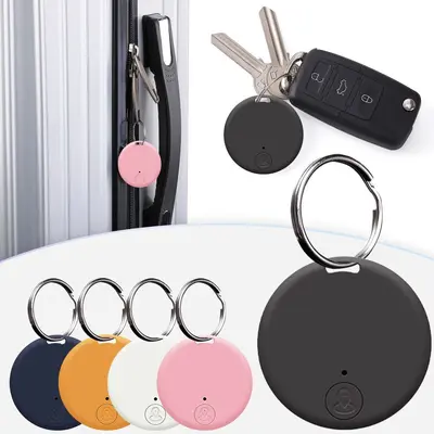 Yeni yuvarlak Bluetooth anti-kayıp cihaz takip nesne bulucu bagaj anti-hırsızlık kompakt iki yönlü alarm bulucu