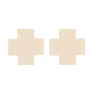 Round, Heart and Cross Shaped Disposable Satin Nipple Covers - 7