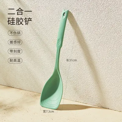 Çok fonksiyonlu silikon spatula, çorba kaşığı, mutfak günlük kullanım mutfak gıda takviyesi aracı, yapışmaz spatula, yüksek sıcaklığa dayanıklı mutfak eşyaları - 8