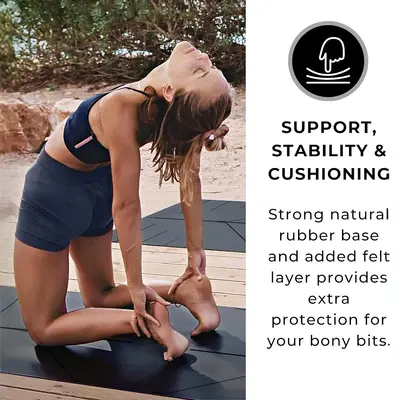 Yogamatte aus PU und Naturkautschuk, schweißabsorbierend, rutschfest