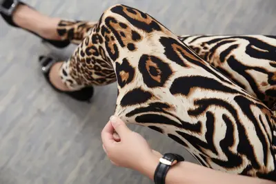 Women's Leggings, High Stretch, Slimming, Soft Plus Size Leopard Print - 7