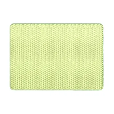 Double-Layer Cat Litter Mat, Anti-Splash, Household, Dirt-Resistant, Easy to Clean, Honeycomb Filter, Washable Litter Catcher, Specially Designed for Litter Boxes