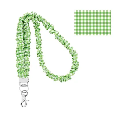Thick Hair Tie Lanyard with ID Card Holder Strap - 8