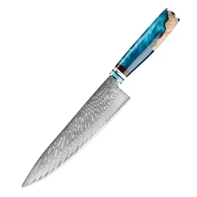 Chef knife set VG10 steel Damascus pattern - 11