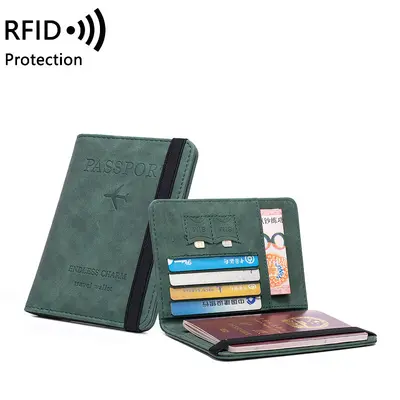 RFID-Passhülle multifunktional PU Kartenausweis-Geldbörse
