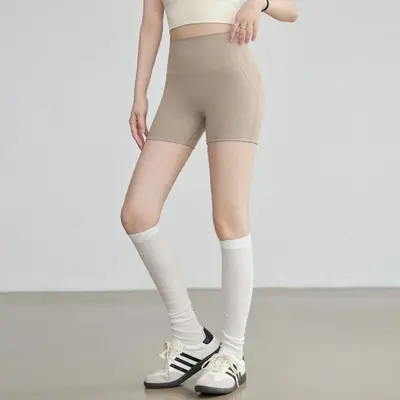 Kadın Yoga Şortu Yüksek Bel Pilates ve Koşu İçin - 6