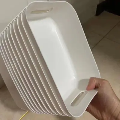 Masaüstü saklama kutusu kozmetik çeşitli eşyalar aperatif depolama sepeti mutfak organizasyon kutusu ev çekmece plastik saklama kutusu - 4